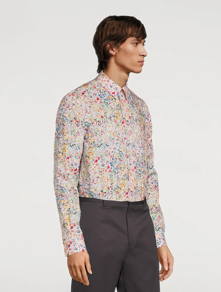 Cotton Shirt Liberty Floral Print