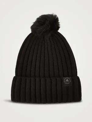 Verona Wool Toque With Shearling Pom