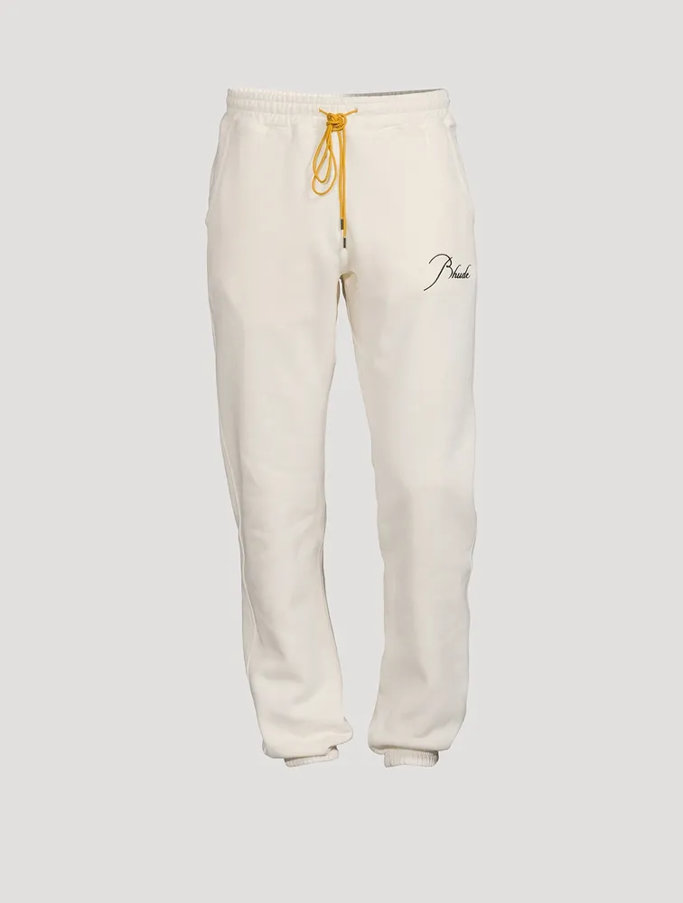 Sweatpants With Cursive Logo