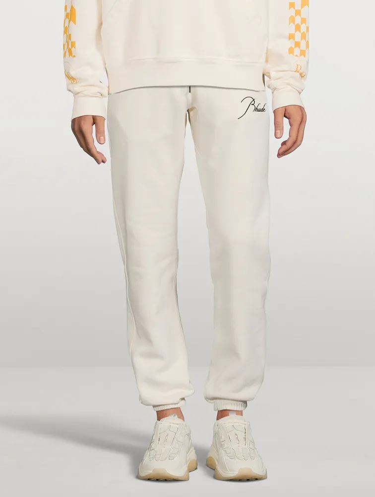 Sweatpants With Cursive Logo