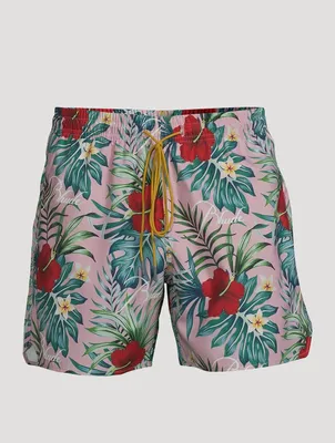 Swim Shorts With Hawaiian Logo