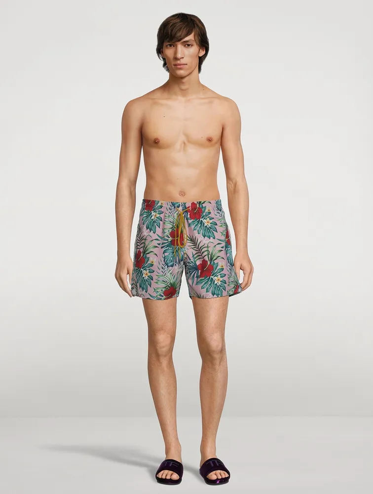 Swim Shorts With Hawaiian Logo