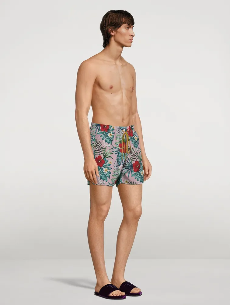 Swim Shorts With Hawaiian Logo