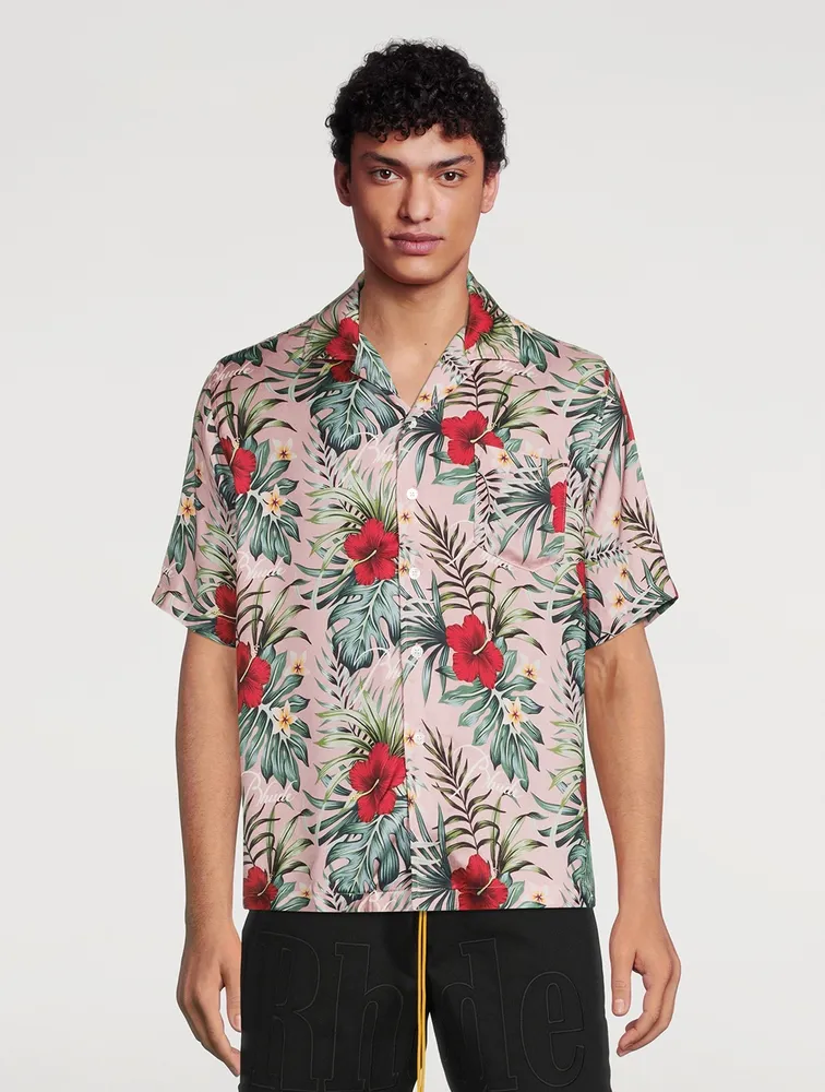 Short-Sleeve Shirt Hawaiian Logo Print