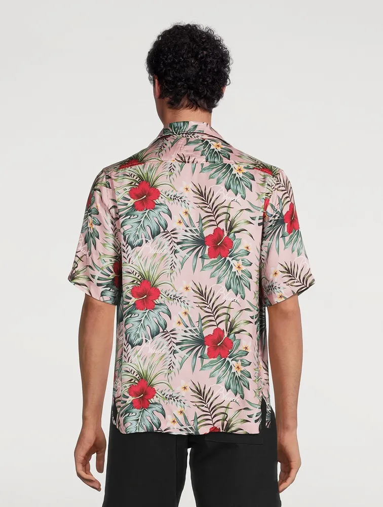 Short-Sleeve Shirt Hawaiian Logo Print