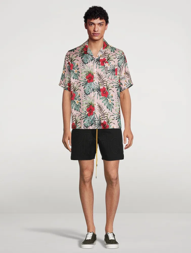 Short-Sleeve Shirt Hawaiian Logo Print