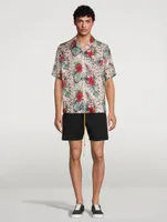 Short-Sleeve Shirt Hawaiian Logo Print