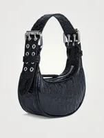Mini Soho Croc-Embossed Leather Shoulder Bag