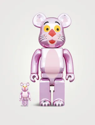 Pink Panther Chrome 100% & 400% Be@rbrick Set