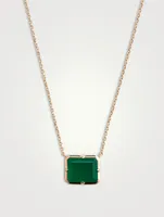 Cléo Daniela 14K Gold Emerald Cut Necklace