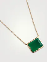 Cléo Daniela 14K Gold Emerald Cut Necklace