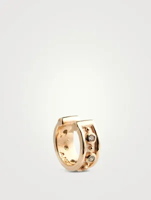 Méditerranée 14K Gold Ear Cuff With Diamonds
