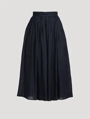 Ramie Midi Skirt