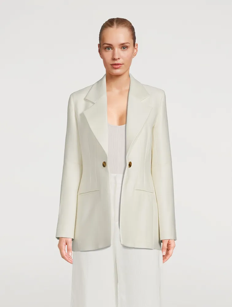 Wool And Silk Tuxedo Jacket