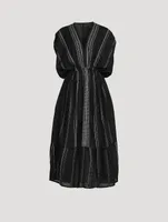 Leliti Plunge Neck Midi Dress