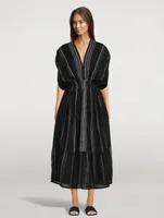 Leliti Plunge Neck Midi Dress