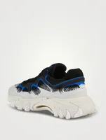 B-East Leather, Suede And Mesh Sneakers
