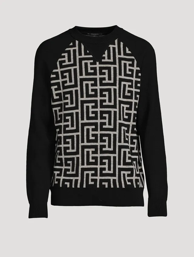 Barcode Monogram Sweater