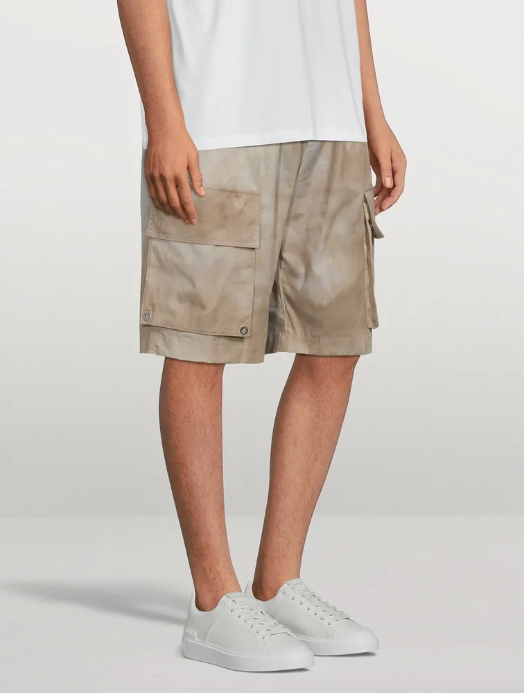 Cotton Bermuda Shorts Desert Print