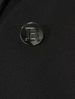 Technical Jersey Double-Breasted Jacket
