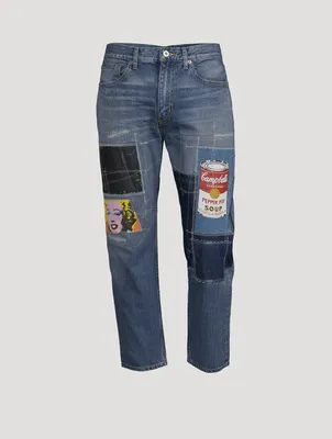 Andy Warhol x Junya Watanabe Straight-Leg Jeans