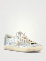 Super-Star Leather Laminated Sneakers With Suede Star