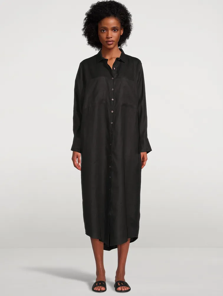 The Hemp Long Shirt Dress
