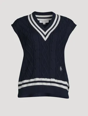 SRC Cable-Knit Sweater Vest