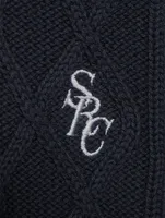 SRC Cable-Knit Sweater Vest