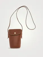 pure Leather Crossbody Phone Case