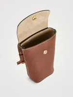 pure Leather Crossbody Phone Case