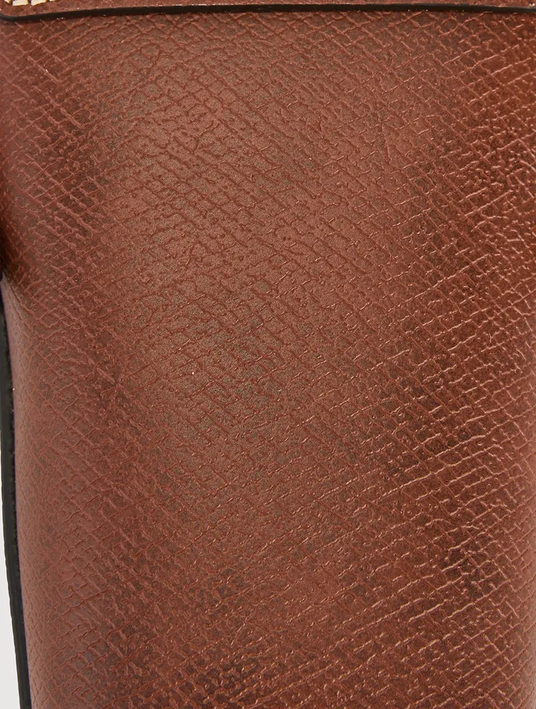 pure Leather Crossbody Phone Case