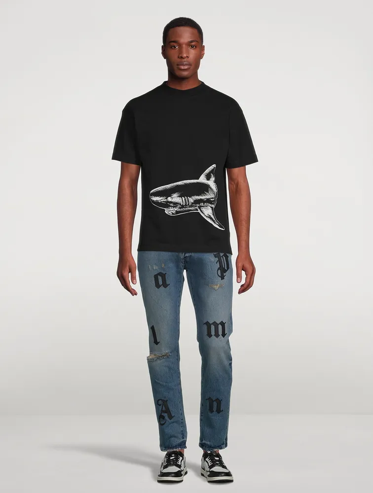 Broken Shark Cotton T-Shirt