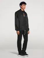 Nylon Coach Jacket With Side Logo