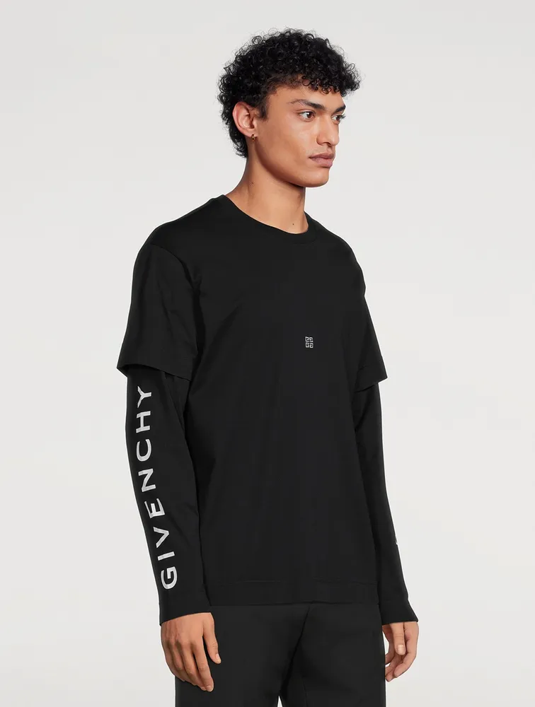 Double-Layer Long-Sleeve T-Shirt