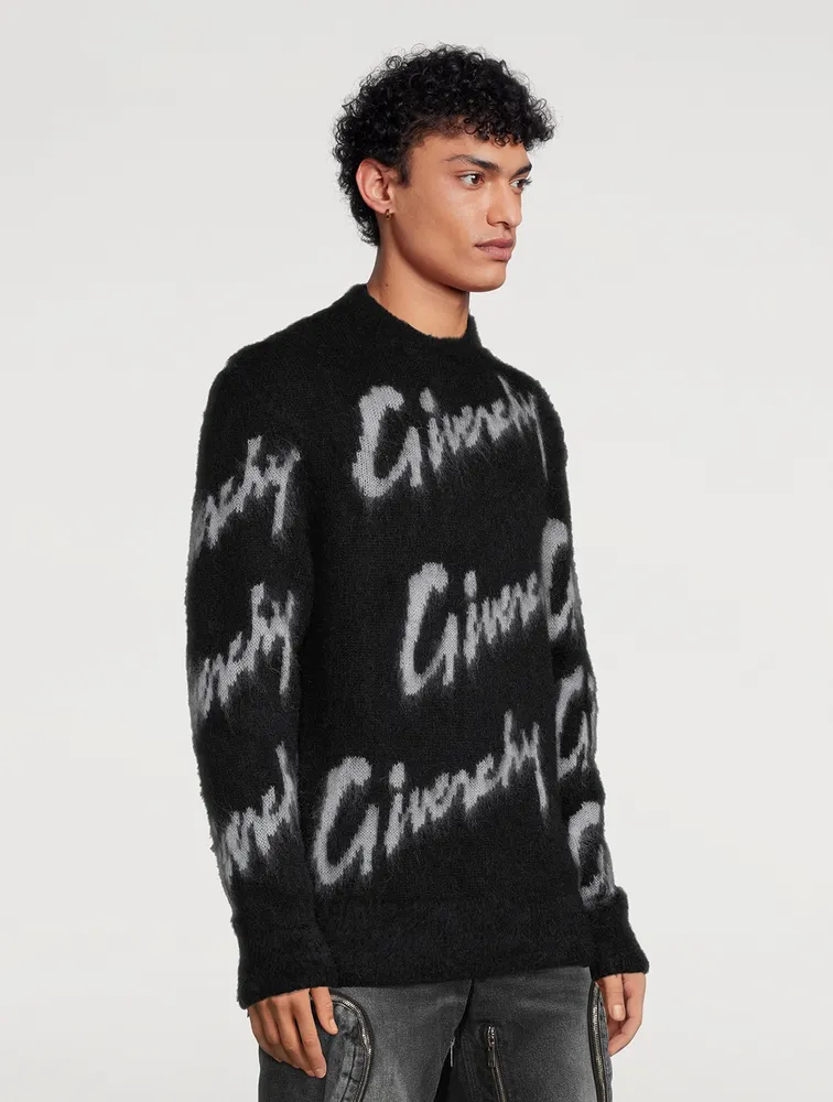 Mohair And Wool Intarsia Sweater