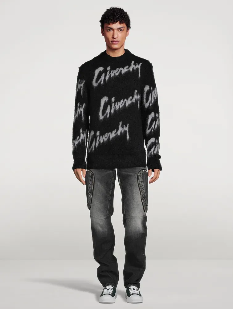 Mohair And Wool Intarsia Sweater