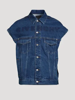 Oversized Sleeveless Denim Jacket