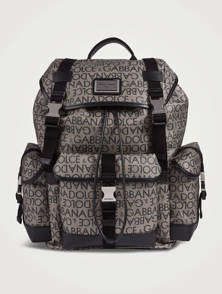 Logo Jacquard Backpack