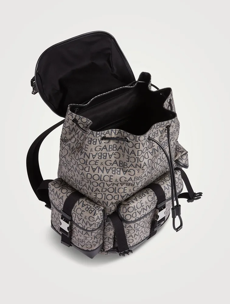 Logo Jacquard Backpack