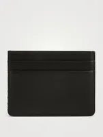 Leather Card Case In Logo Print