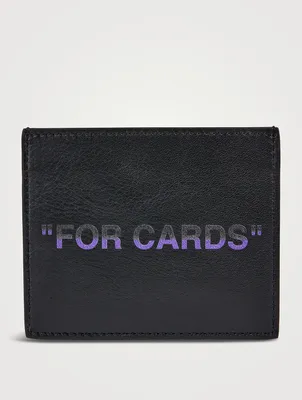 Quote Leather Card Case