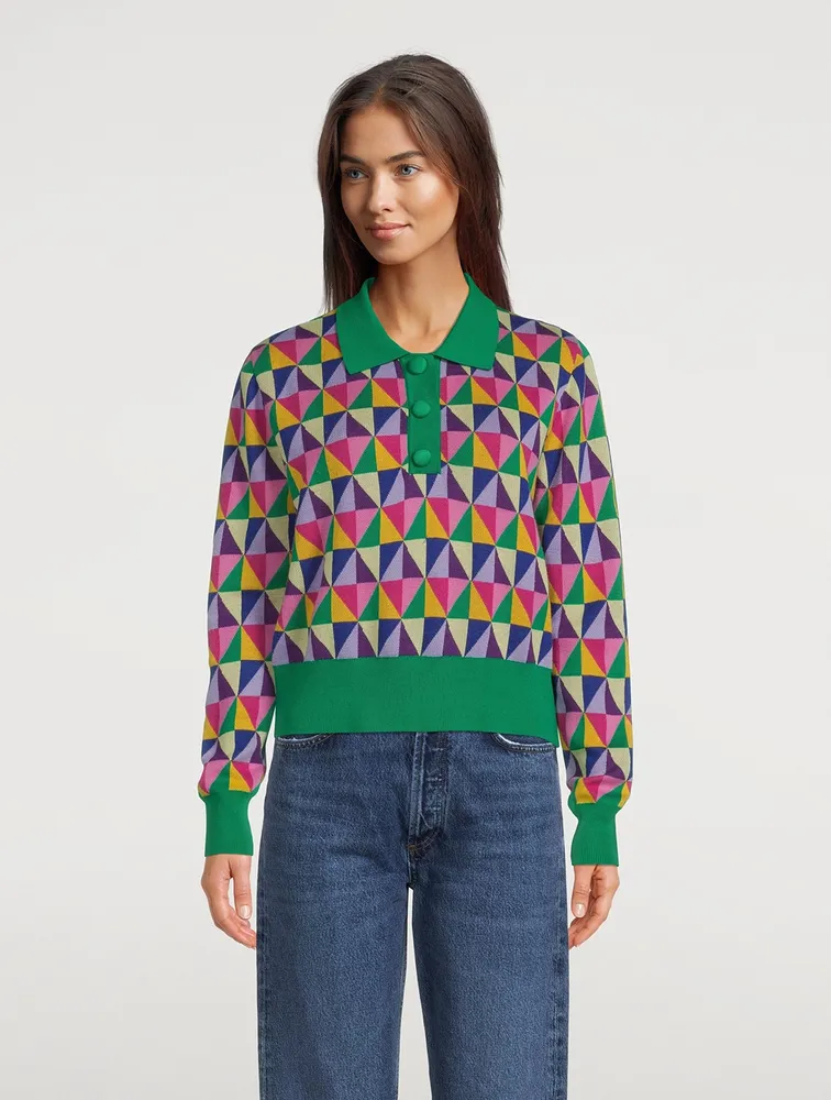 Mary Polo Sweater Origami Print