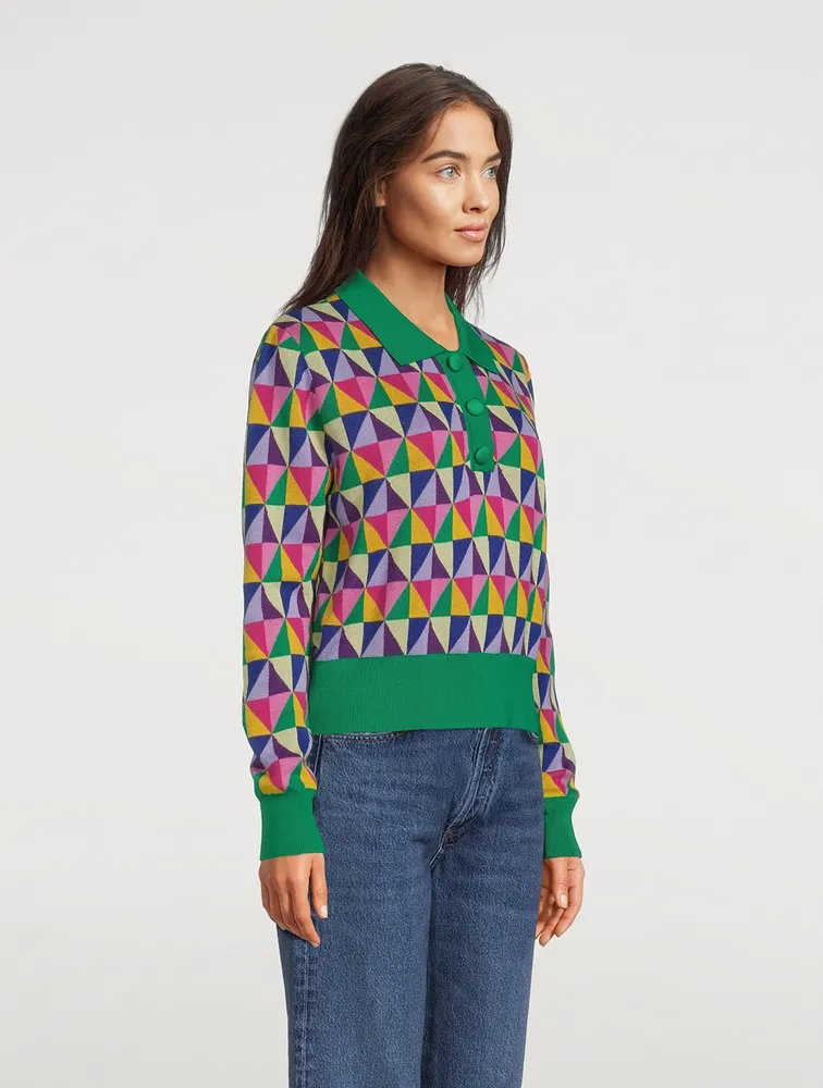 Mary Polo Sweater Origami Print
