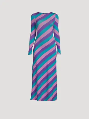 Rowen Tri-Colour Stripe Maxi Dress
