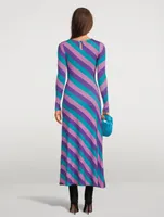 Rowen Tri-Colour Stripe Maxi Dress