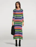 Mirabel Pointelle Knit Maxi Dress
