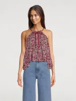 Fabino Printed Halter Top