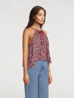 Fabino Printed Halter Top