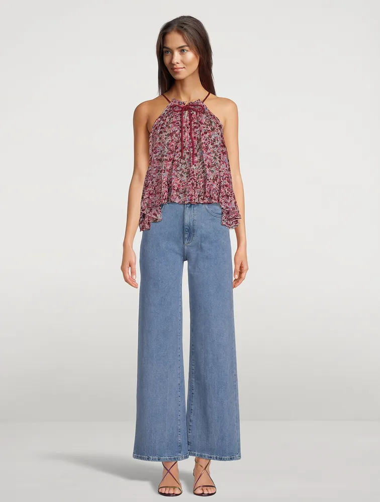 Fabino Printed Halter Top